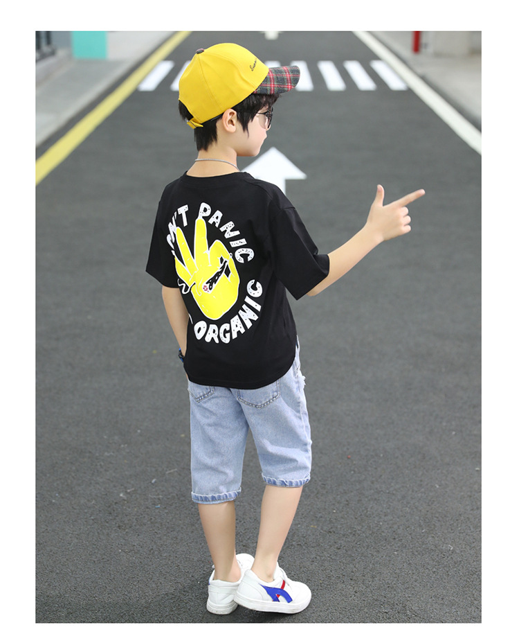pa428 เสื้อ+กางเกงยีนส์ 110-160 จำนวน3 ตัวต่อแพ็ค (เลือกไซส์ได้ให้ครบแพ็ค)