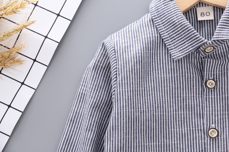 ha489 เสื้อเชิร์ตแขนยาว size 80-120 5ตัวต่อแพ็ค