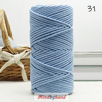 เชือกคอตตอล สี 31 สีฟ้าอ่อน