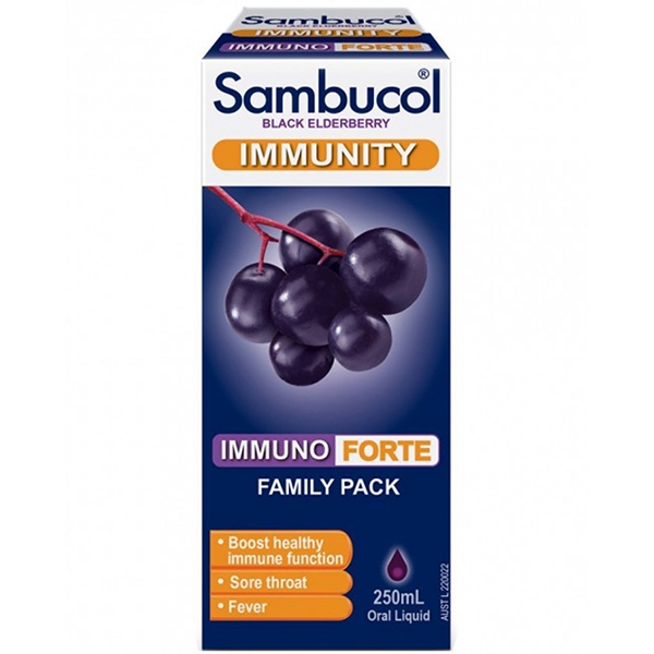 พร้อมส่ง เสริมภูมิคุ้มกันหวัด Sambucol Black Elderberry Immune Defence