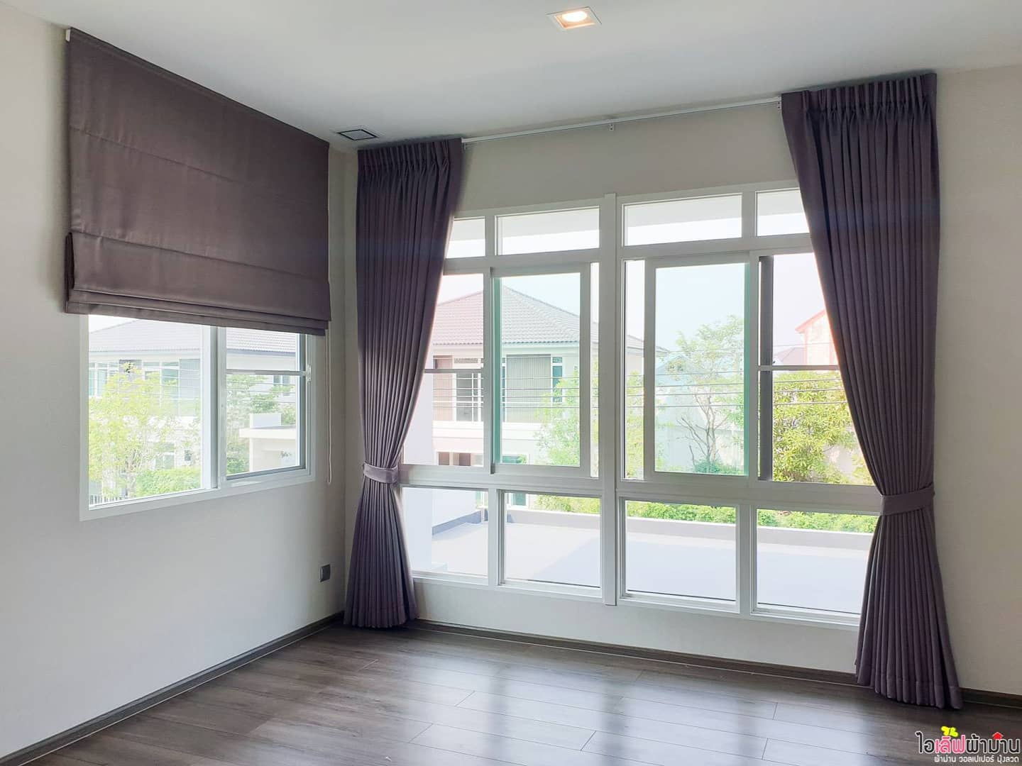 [H459] มัณฑนา Westgate ม่านจีบ และ ม่านพับ