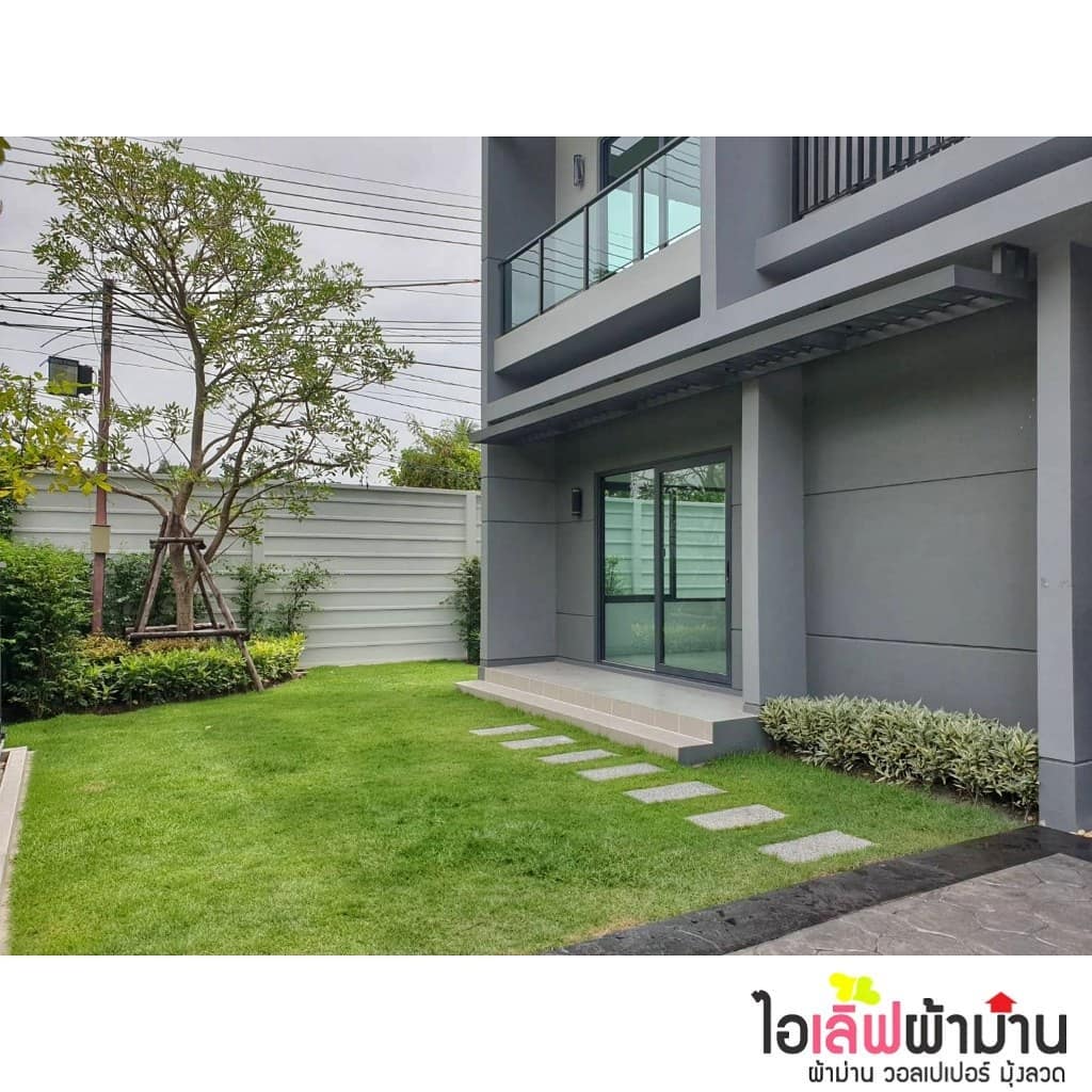 [H461] เซนโทร สะพานมหาเจษฎาบดินทร์ฯ ผ้าม่านกันยูวี ซ้อนด้วยผ้าโปร่ง และมู่ลี่อลูมิเนียมในห้องครัว