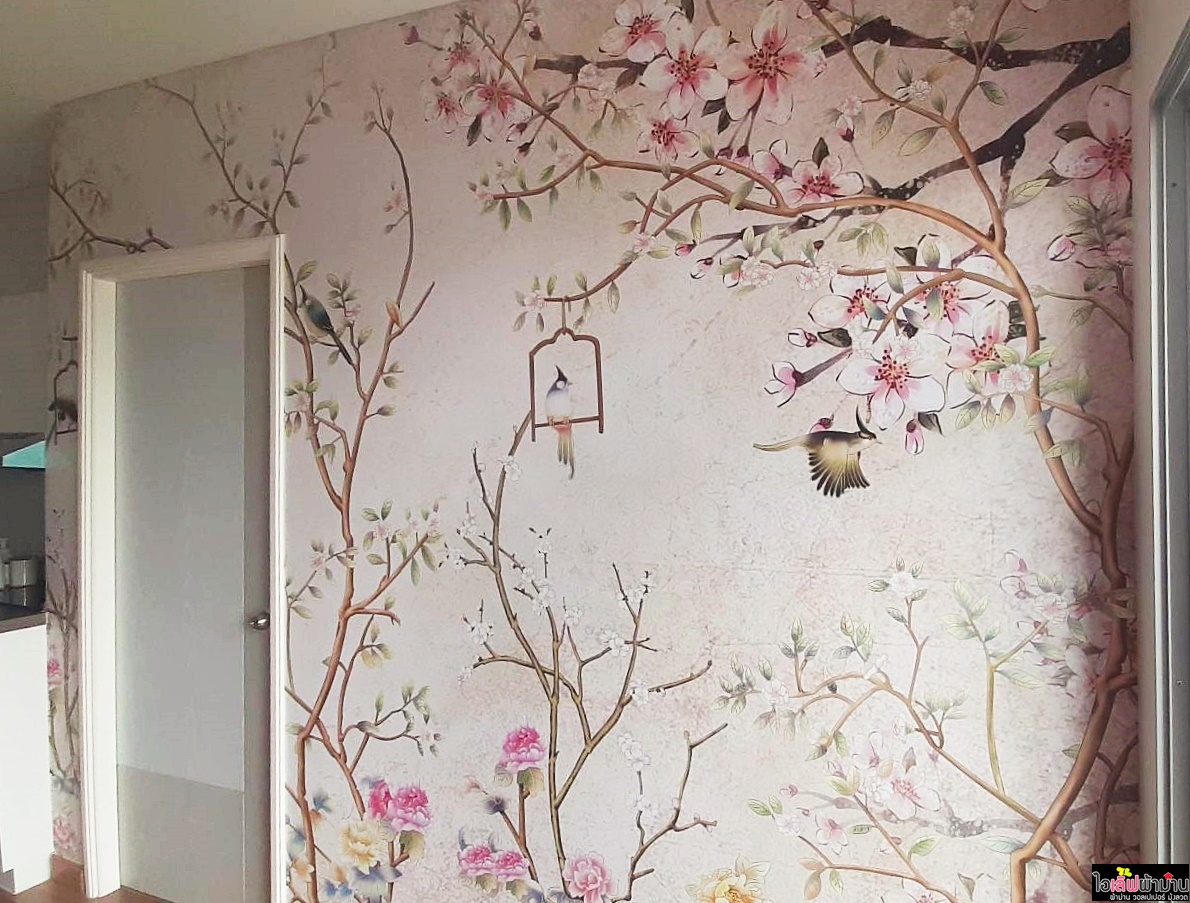 [C244] ผลงานติดตั้งวอลเปเปอร์แบบสั่งพิมพ์ หน้างาน "คอนโดลุมพินี เพลส รัชดา-สาธุ"