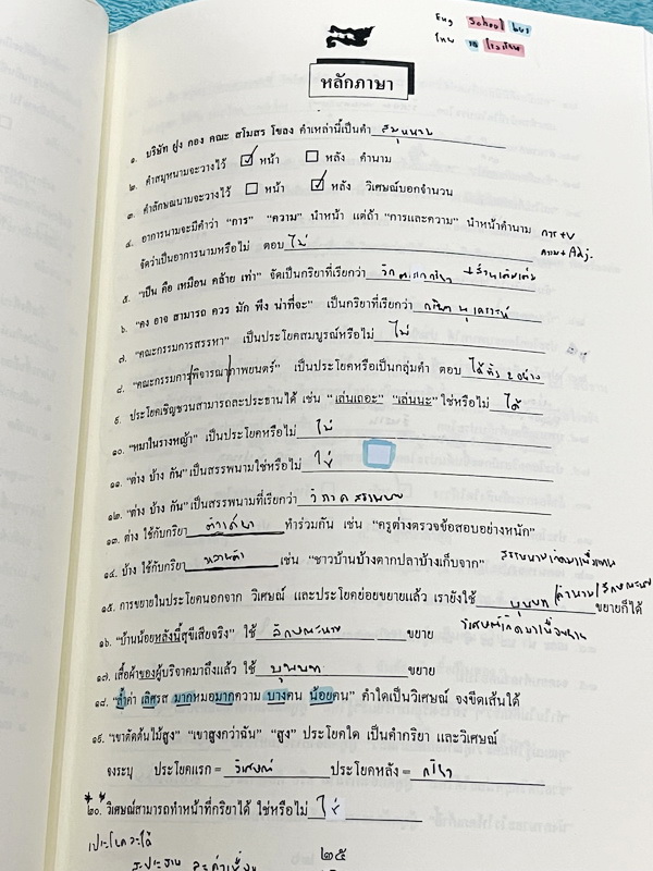 ►ครูลิลลี่◄ หนังสือเรียนวิชาภาษาไทย โค้งสุดท้ายสอบเข้าม.1 อาจารย์มีสรุปเนื้อหาแบ่งเป็นข้อๆทำให้อ่านง่าย เข้าใจง่าย และยังมีเน้นจุดที่ควรจำ จุดที่ต้องระวังเป็นพิเศษ เหมาะสำหรับนักเรียนชั้นป.6 ที่กำลังเตรียมตัวสอบเข้าม.1 ร.ร.ดัง จดครบเกือบทั้งเล่ม จดละเอียด