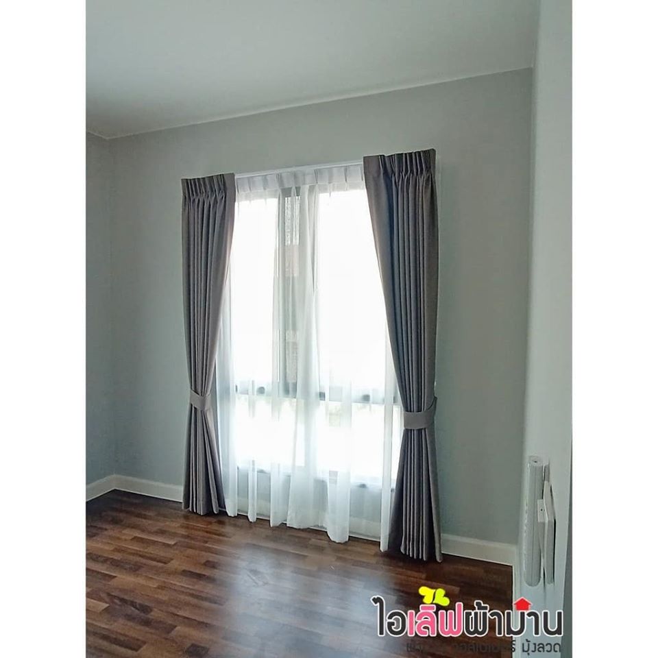 [H448] บ้านเดี่ยวหมู่บ้าน ฮาบิเทีย ออร์บิต หทัยราษฏร์ มู่ลี่ไม้ ม่านจีบ ผ้าโปร่ง