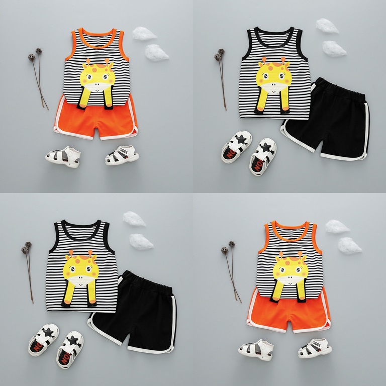ha1700 เสื้อกล้าม+กางเกง size 80-110 จำนวน 4 ตัวต่อแพ็ค