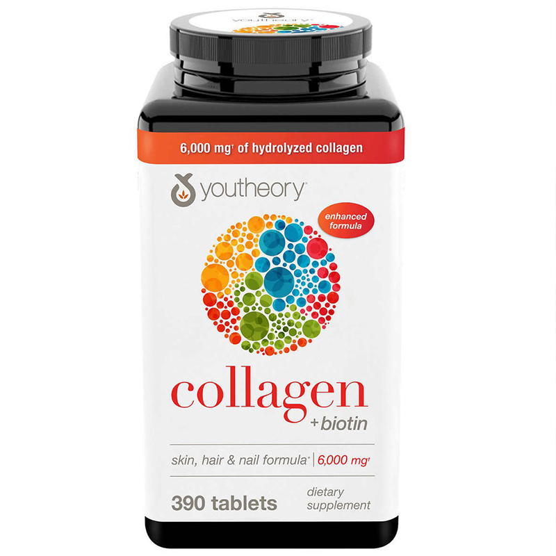 พร้อมส่งฟรี คอลลาเจน Youtheory Collagen Advanced +Biotin สูตรใหม่ล่าสุด