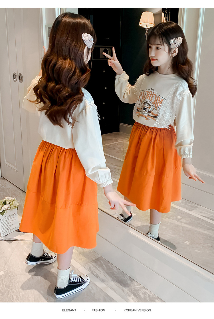 pa544 เสื้อแขนยาว+กระโปรง 120-170 จำนวน3 ตัวต่อแพ็ค (เลือกไซส์ได้ให้ครบแพ็ค)