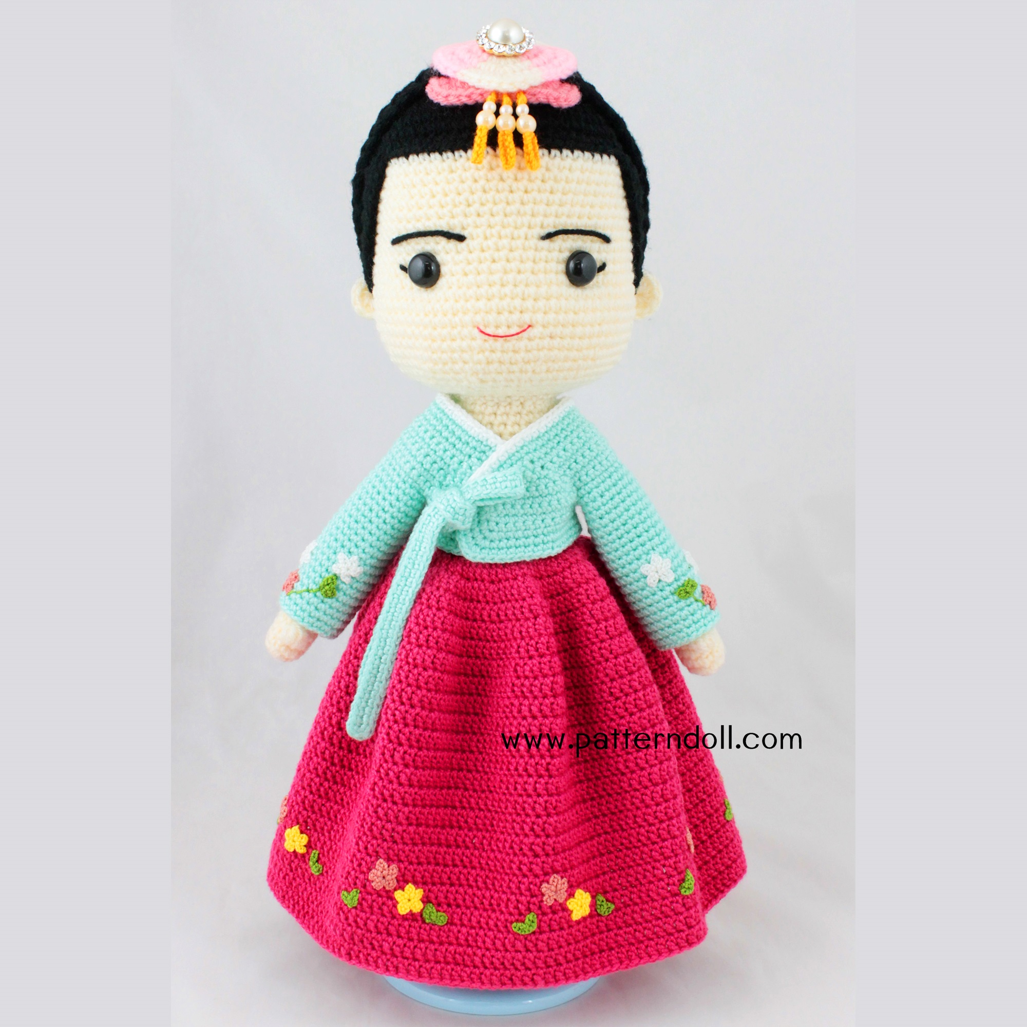 หนังสืองานฝีมือตุ๊กตาถักโครเชต์คู่รักชุดฮันบก