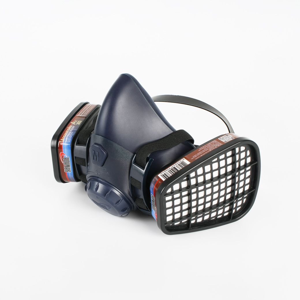 หน้ากากกันสารเคมีครึ่งหน้าพร้อมตลับกรองสารพิษ รุ่น 6001