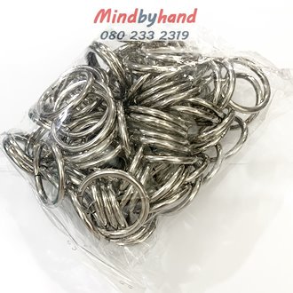 ห่วงเหล็กวงกลมสีเงิน ขนาด 4.5 cm.