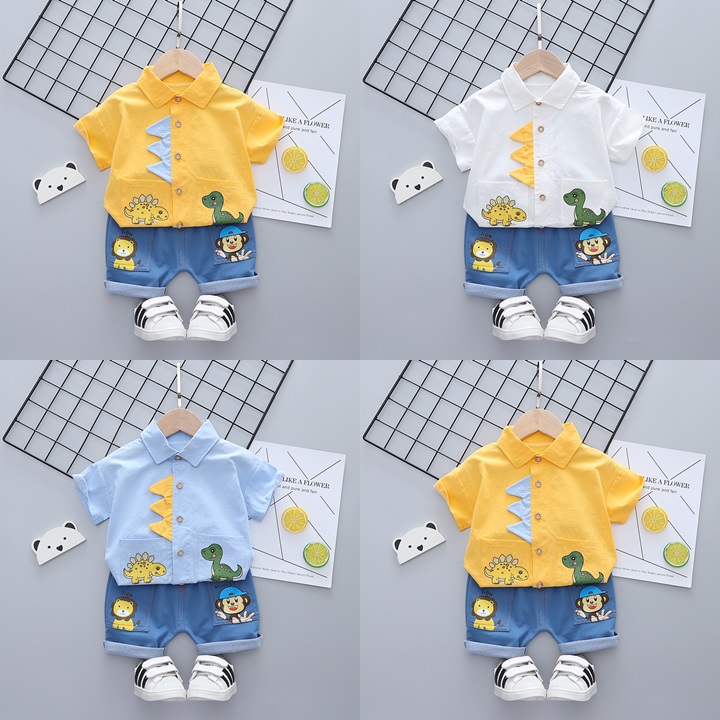 ha1553 เสื้อ+กางเกง size 80-110 จำนวน 4 ตัวต่อแพ็ค