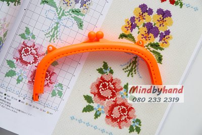 ปากกระเป๋าปิ๊กแป๊กพลาสติก ขนาด 6 นิ้วกว่าๆ