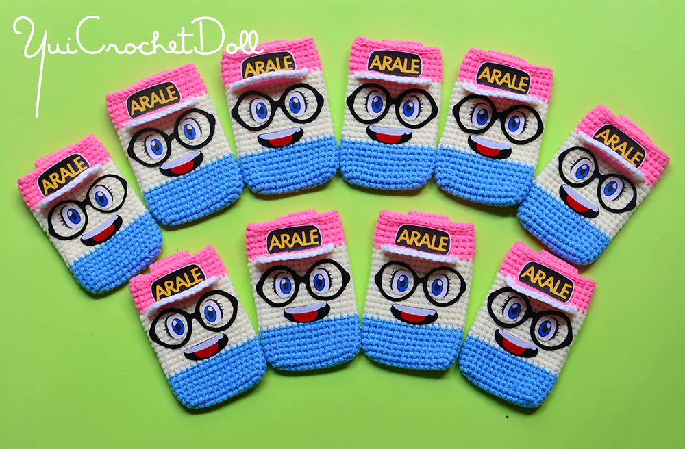 ซองใส่โทรศัพท์มือถือไหมพรม อาราเล่