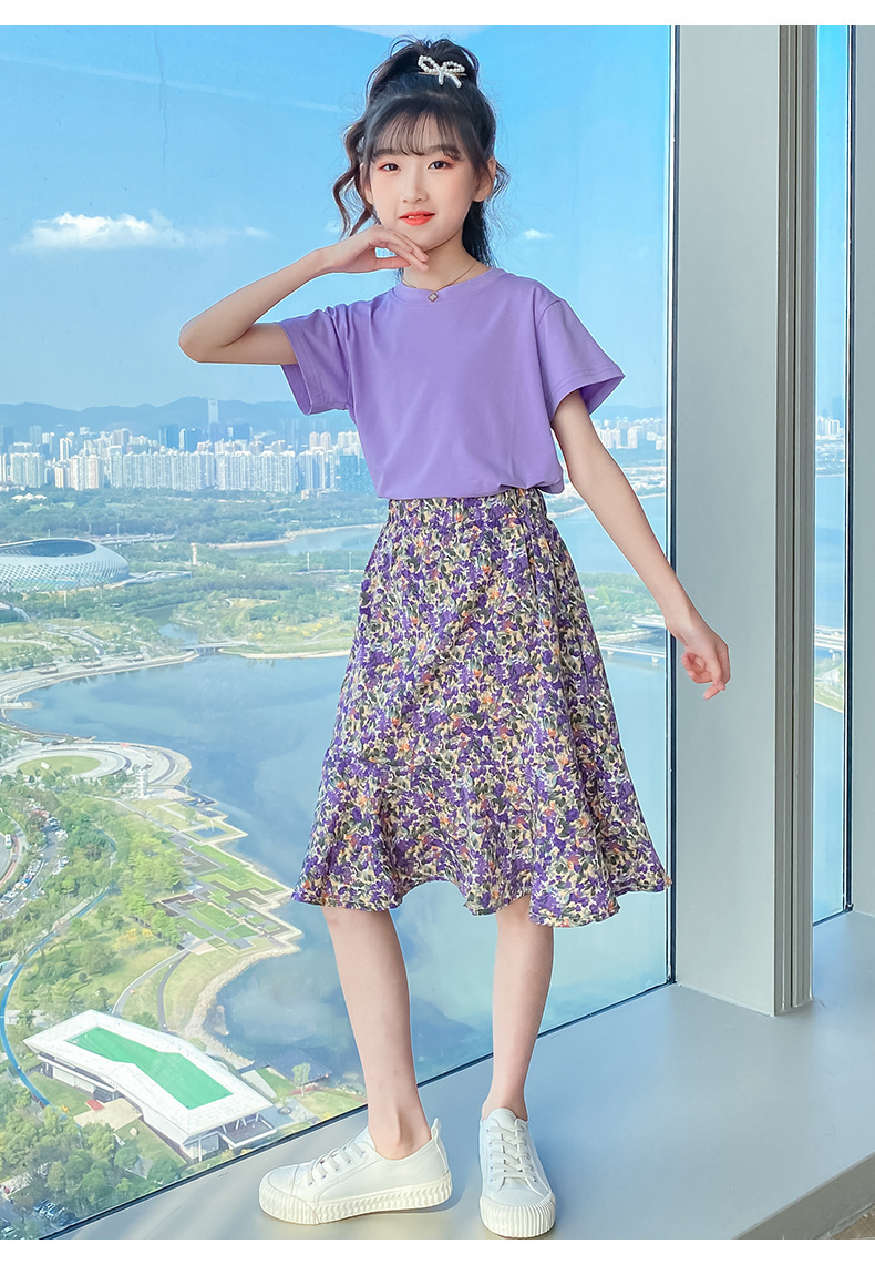 dr5177 เสื้อ+กระโปรง เด็กโต 3 ตัวต่อแพ็ค 110-160 (เลือกไซส์ได้ให้ครบแพ็ค)
