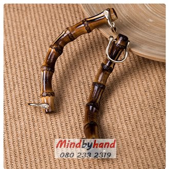 หูกระเป๋าไม้ไผ่แบบถือ