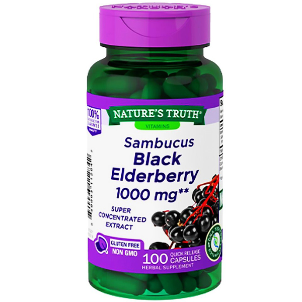 พร้อมส่ง แบล็คอัลเดอร์เบอร์รี่ Nature's Truth Black Elderberry 1,000mg