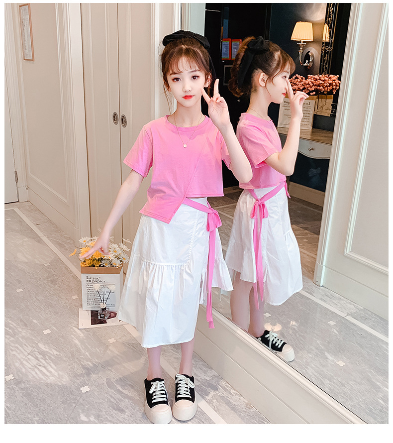 dr5158 เสื้อ+กระโปรง เด็กโต 3 ตัวต่อแพ็ค 110-170 (เลือกไซส์ได้ให้ครบแพ็ค)