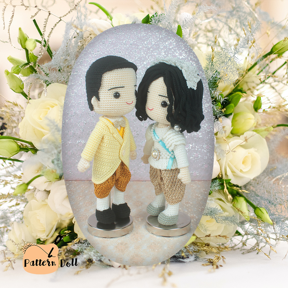 E-book ส่งทาง e-mail แพทเทิร์นตุ๊กตาถักโครเชต์ชุดไทยประยุกต์