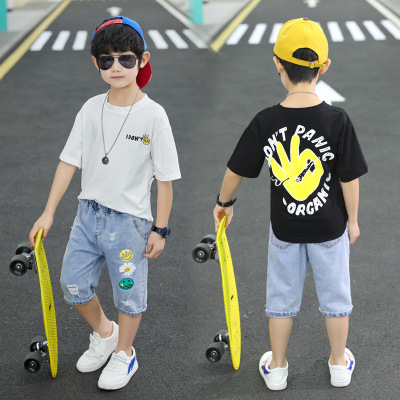 pa428 เสื้อ+กางเกงยีนส์ 110-160 จำนวน3 ตัวต่อแพ็ค (เลือกไซส์ได้ให้ครบแพ็ค)