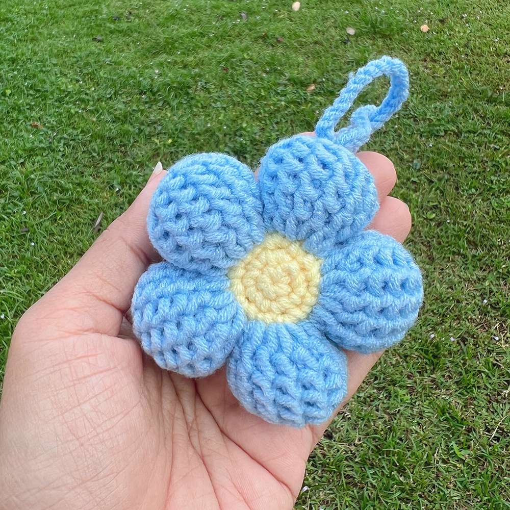 พวงกุญแจห้อยกระเป๋าดอกไม้ ✿ 100% Hanamade ไหม Cotton Milk น้องน่ารัก นุ่มนิ่ม พร้อมจัดส่ง