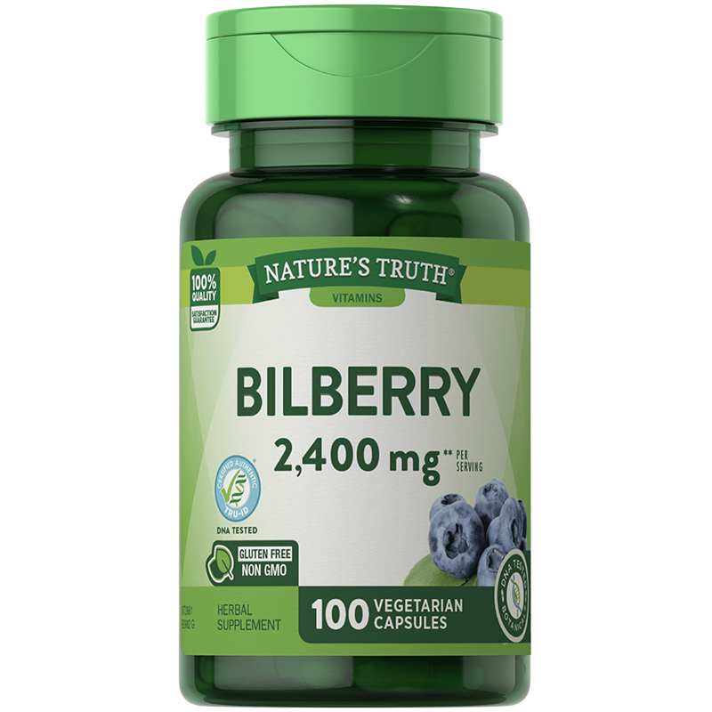 พร้อมส่ง บิลเบอร์รี่ สุขภาพดวงตา Nature’s Truth Bilberry 2400 mg
