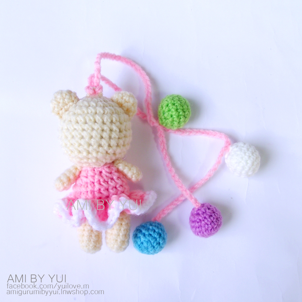 พวงห้อยกระเป๋าหมีใส่กระโปรง