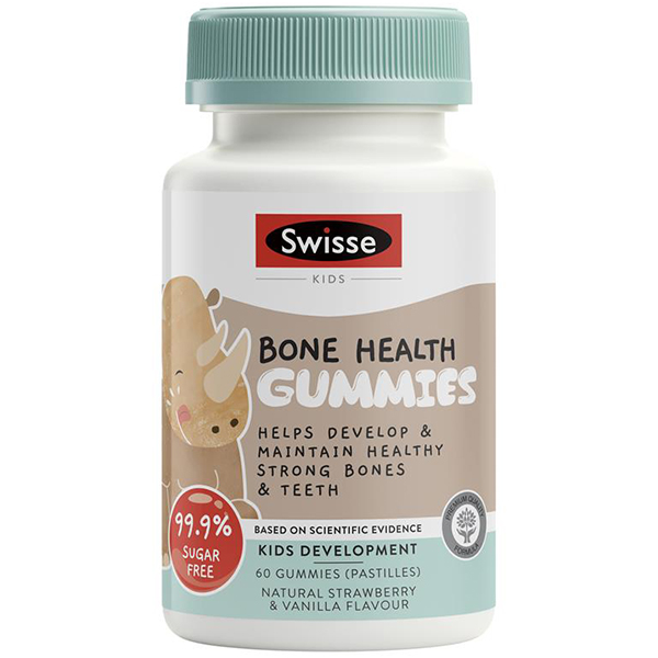 พร้อมส่ง บำรุงกระดูกสำหรับเด็ก แบบเคี้ยวได้ Swisse Kids Bone Health 60 เม็ด