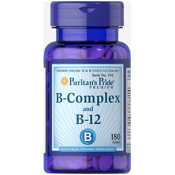 พร้อมส่ง วิตามินบีรวม Puritan's Pride B-Complex And Vitamin B-12