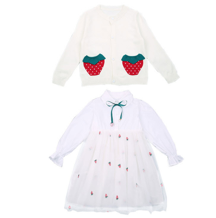 dr4568 เดรส+เสื้อคลุม เด็กโต 3 ตัวต่อแพ็ค 110-160 (เลือกไซส์ได้ให้ครบแพ็ค)
