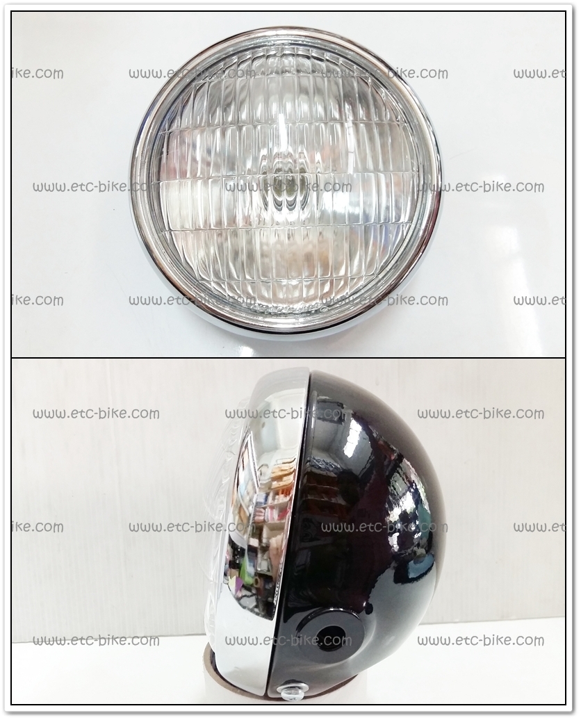 ไฟหน้าชุด DT100X, YL2G กระโหลกดำ ขนาด 5.5 นิ้ว