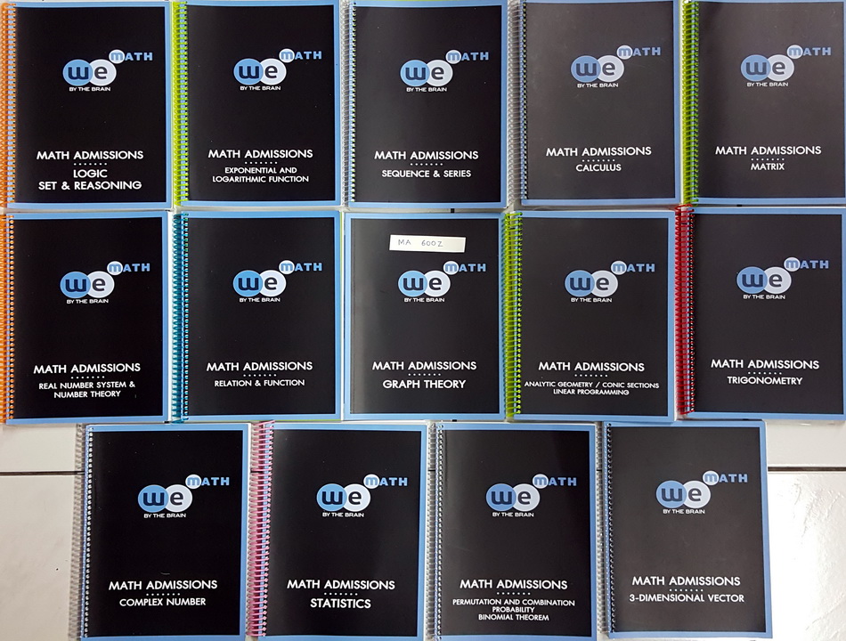 ►วีเบรน◄ MA 600Z Set หนังสือเรียน วิชาคณิตศาสตร์ Math Admssions ครบเซ็ท 14 เล่ม + ไฟล์เฉลยละเอียด ในหนังสือทุกเล่มมีสรุปสูตรเนื้อหาสำคัญ โจทย์แบบฝึกหัด และมีเฉลยวิธีทำอย่างละเอียด ในทุกเล่มมีจดบ้าง ลายมือจดอ่านง่าย จดเป็นระเบียบเรียบร้อย มีจดสูตรลัดและหลั