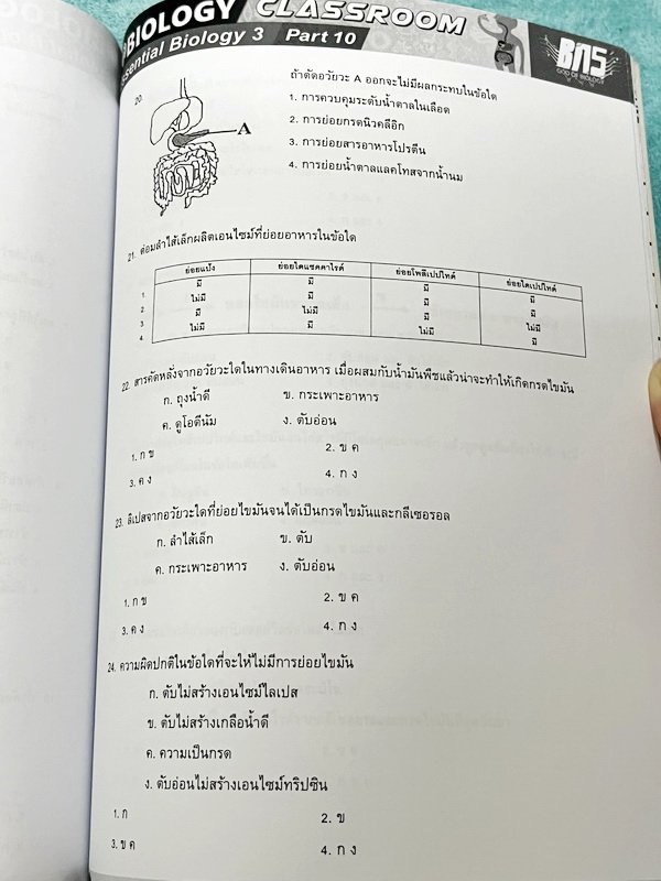 ►ครูบาส◄ หนังสือกวดวิชาชีววิทยา Essential Biology 3 เล่ม1+2 หัวข้อ Human Body System มีสรุปเนื้อหา และรวมโจทย์ข้อสอบแข่งขันประจำบท หนังสือมีเขียนเล็กน้อย ไม่มีเฉลย หนังสือสภาพแทบใหม่เอี่ยม หนังสือพิมพ์สีสวยงามน่าอ่าน