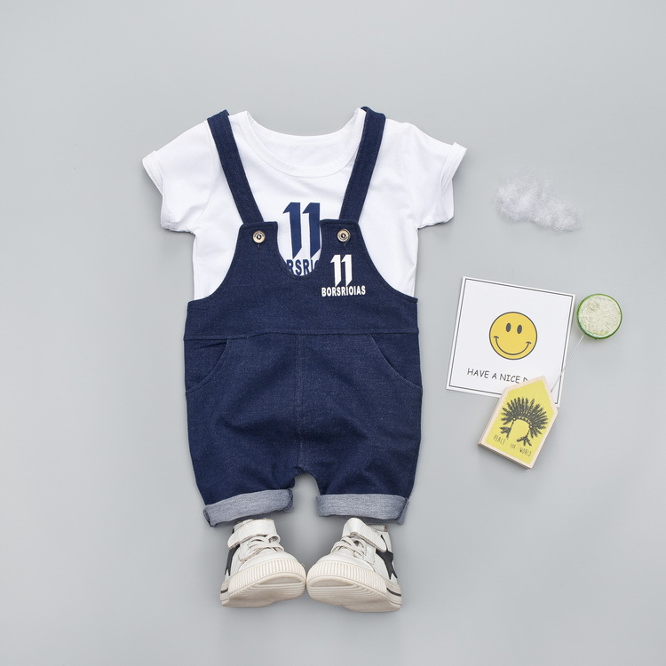 ha388 เสื้อ+กางเกงเอี๊ยม size 80-110 4ตัวต่อแพ็ค