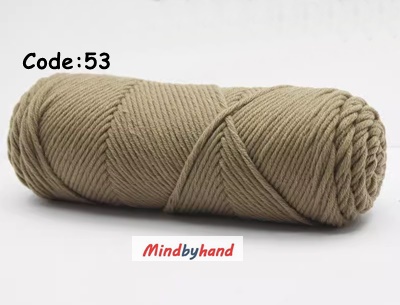 ไหมพรมวาเลนไทน์ รหัสสี 53 Deep khaki