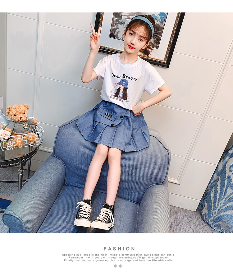 dr4995 เสื้อ+กระโปรง เด็กโต 3 ตัวต่อแพ็ค 110-170 (เลือกไซส์ได้ให้ครบแพ็ค)