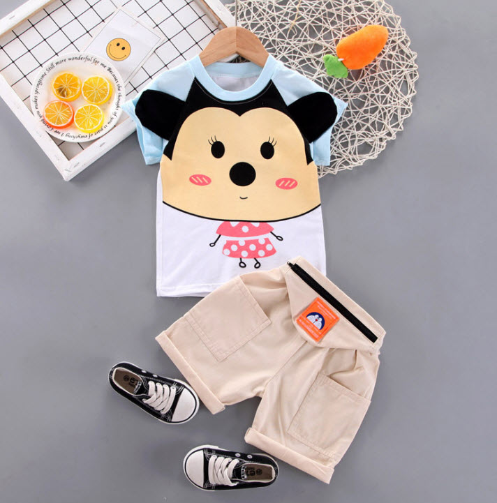 ha1271 เสื้อ+กางเกง size 80-110 จำนวน 4 ตัวต่อแพ็ค