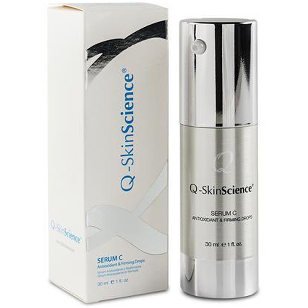 พร้อมส่งฟรี เซรั่มเพื่อการกระชับผิวหน้าลดฝ้า Q-Skinscience Serum C 30ml.