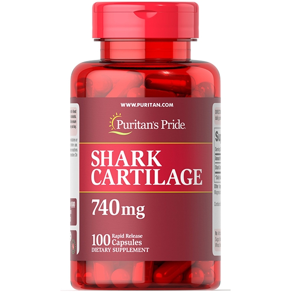 พร้อมส่ง กระดูกอ่อนปลาฉลาม Puritan's Pride Shark Cartilage 740 mg