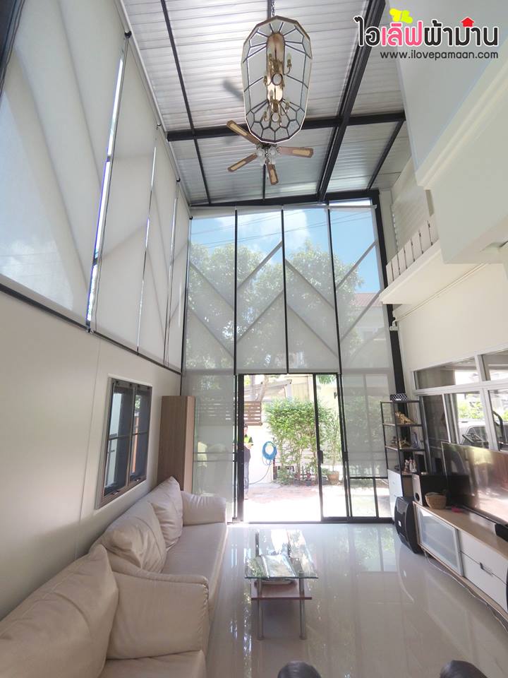 Perfect Place รัตนาธิเบศร์ ห้องต่อเติม กับม่านม้วน สไตล์เก๋ๆ