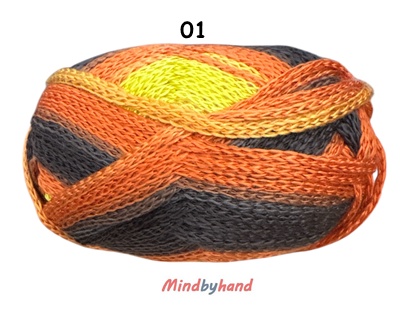 ไหมพรมเรนโบว์ รหัสสี 01