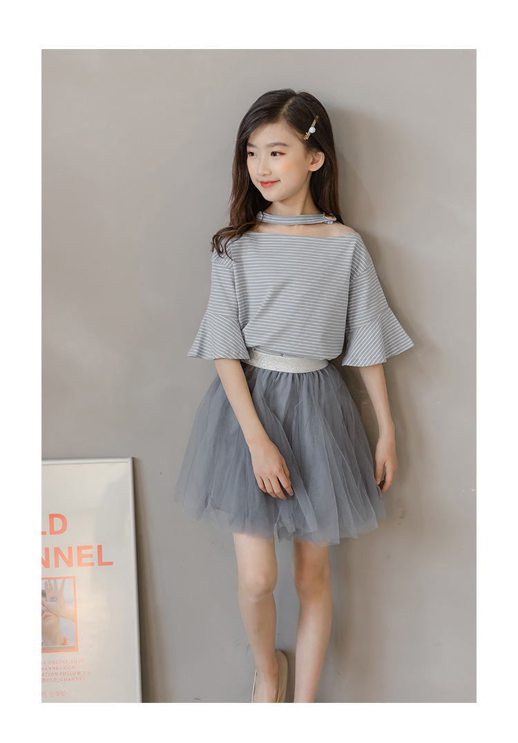 dr4898 เสื้อ+กระโปรง เด็กโต 3 ตัวต่อแพ็ค 110-170 (เลือกไซส์ได้ให้ครบแพ็ค)