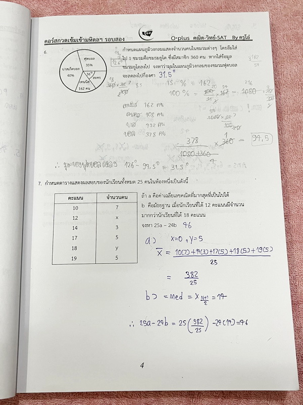 ►สอบเข้ามหิดล รอบ2◄ พี่โอ๋โอพลัส Oplus วิชาคณิตศาสตร์ กวดเข้มเข้ามหิดลวิทยานุสรณ์ รอบ 2 + ไฟล์เฉลยคำตอบ ในหนังสือมีสรุปเนื้อหาและสูตรสำคัญ จดบางหน้า จดละเอียด มีจดเทคนิคลัดเยอะมาก ด้านหลังมีข้อสอบ SAT อีก 3 ชุดใหญ่ ในพาร์ทนี้เว้นว่างยังไม่ได้ทำ มีคำแนะนำก