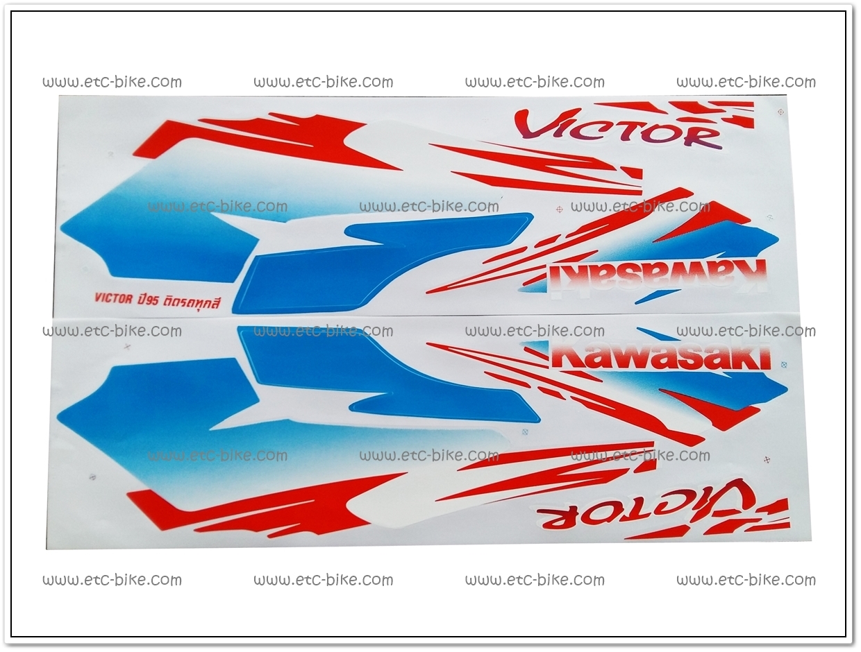 สติ๊กเกอร์ VICTOR ปี 95 ติดรถได้ทุกสี