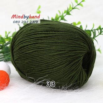 ไหมพรม Baby รหัสสี 33 AmyGreen