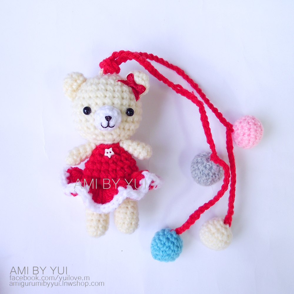 พวงห้อยกระเป๋าหมีใส่กระโปรง