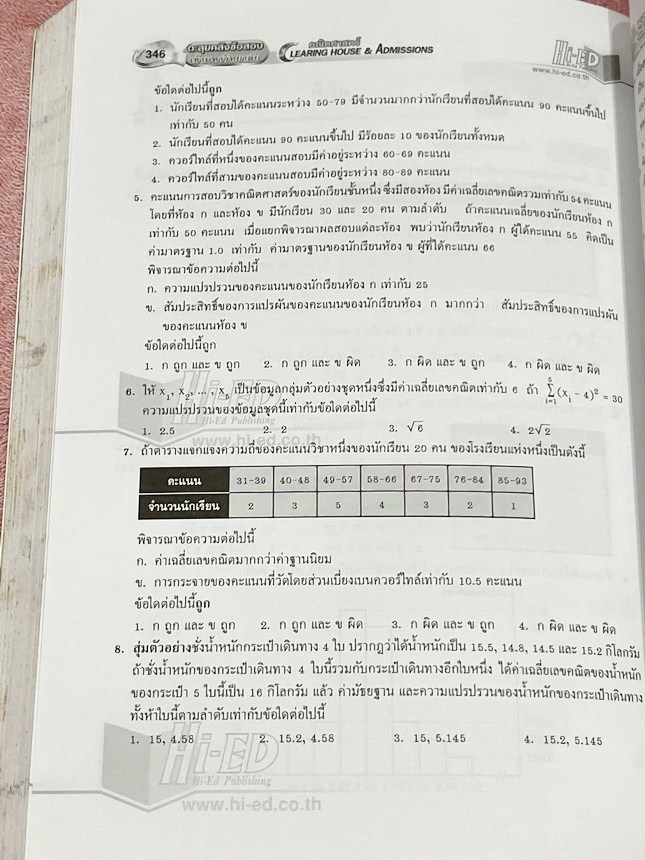 ►อ.สมัย◄ หนังสือรองศาสตราจารย์สมัย เหล่าวาณิชย์ ตะลุยโจทย์คลังข้อสอบคณิตศาสตร์เข้ามหาวิทยาลัย เหมาะสำหรับนักเรียน ม.4-5-6 เพื่อเตรียมตัวสอบเข้ามหาวิทยาลัย มีเจาะโจทย์และวิเคราะห์ข้อสอบที่เคยใช้สอบเข้ามหาวิทยาลัย 1,000 ข้อ แยกบทแบ่งออกเป็นเรื่องๆ 16 บท + ข