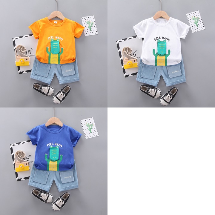 ha1475 เสื้อ+กางเกง size 80-110 จำนวน 4 ตัวต่อแพ็ค