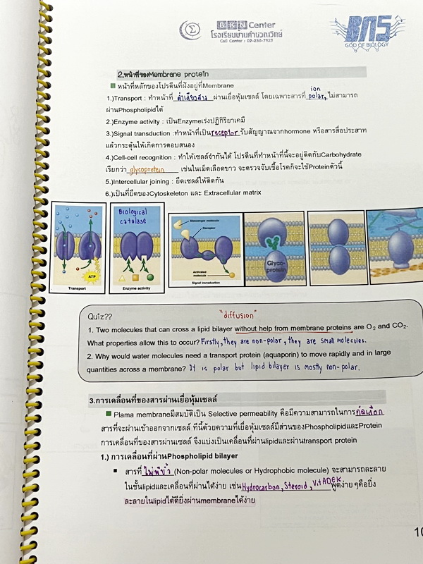 ►ครูบาส◄ หนังสือเรียนพิเศษ Basic Bio M.4 ในหนังสือมีสรุปเนื้อหาและตัวอย่างข้อสอบ จดครบเกือบทั้งเล่ม จดละเอียดด้วยปากกาสี ลายมือจดน้องผู้หญิงเป็นระเบียบเรียบร้อย ตั้งใจเรียน หนังสือพิมพ์สีสวยงามทั้งเล่ม หนังสือใส่ปกสันเกลียว เปิดอ่านง่าย