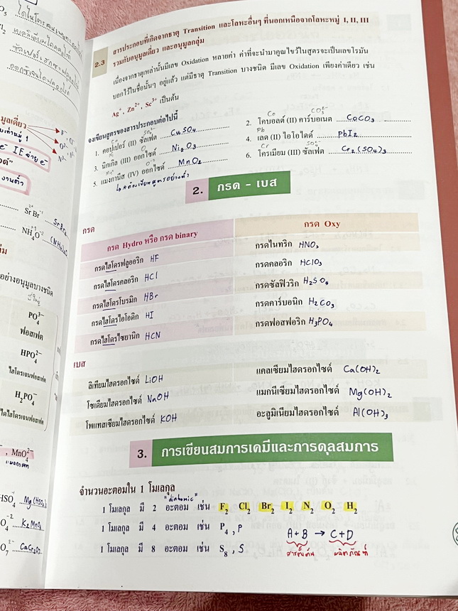 ►หนังสือเคมี อ.อุ๊◄ หนังสือกวดวิชาเคมี อ.อุ๊ อุไรวรรณ ศิวะกุล Pre-Entrance เคมีปรับพื้นฐานก่อน Entrance มีสรุปเนื้อหา โจทย์แบบทดสอบ จดครบเกือบทั้งเล่ม จดละเอียด มีจดเทคนิคลัดการทำโจทย์เยอะมาก หนังสือพิมพ์สีสวยงามหนังสือเล่มหนาใหญ่